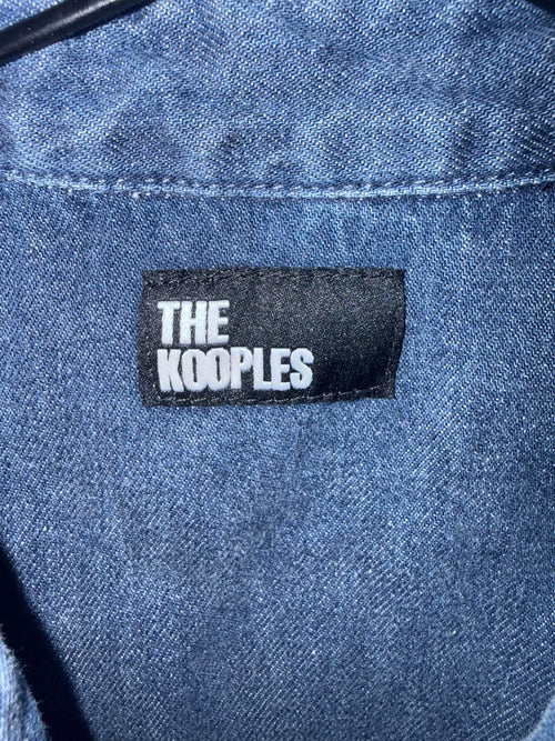NWT The Kooples NWT Sleeveless Denim Shirt Blue Slim Fit Size 1 / US XS - Small