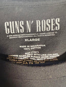 Guns N’ Roses Appetite for Destruction Graphic T-Shirt Black Skull Cross Size XL