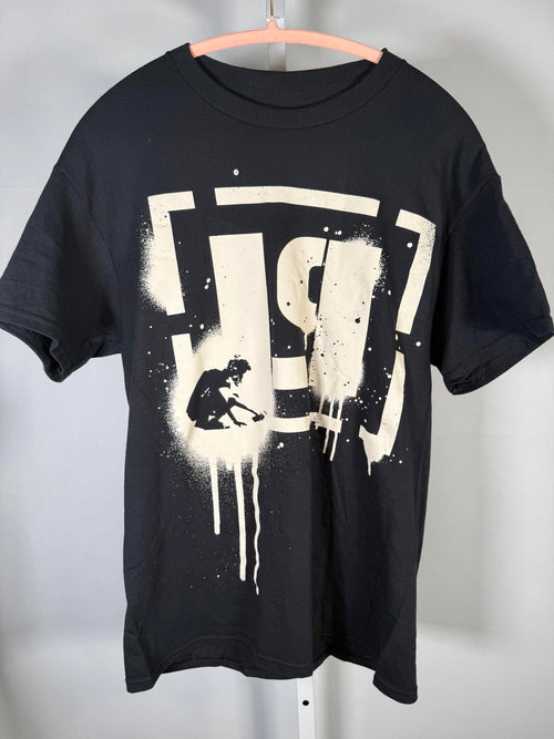 Linkin Park Meteora LP Acronym Graphic T-Shirt Black Streetwear Size Medium