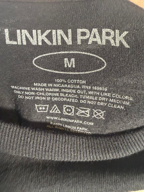 Linkin Park Meteora LP Acronym Graphic T-Shirt Black Streetwear Size Medium