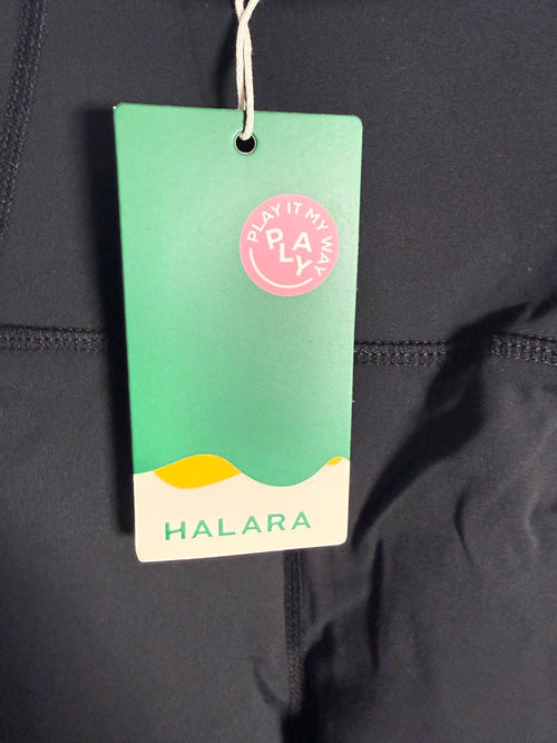 NWT Halara High Waisted Cut-Out Yoga 7/8 Leggings with Pockets Black XS