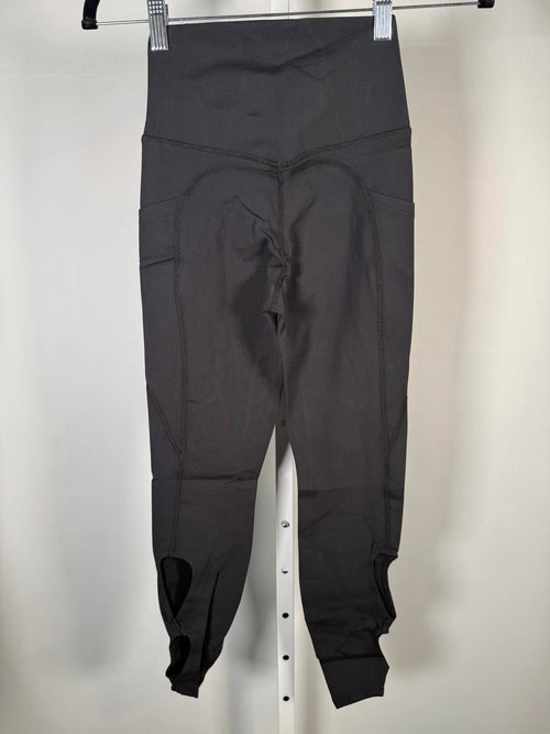 NWT Halara High Waisted Cut-Out Yoga 7/8 Leggings with Pockets Black XS