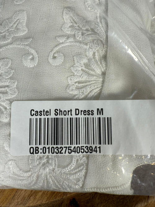 NWT Guadalupe Castel Short Dress Off White Size Medium