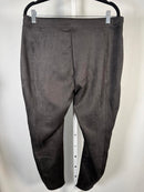 NWT Halara Women’s Black Faux Suede Skinny Pants 7/8 Length - Size XL