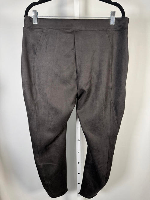 NWT Halara Women’s Black Faux Suede Skinny Pants 7/8 Length - Size XL