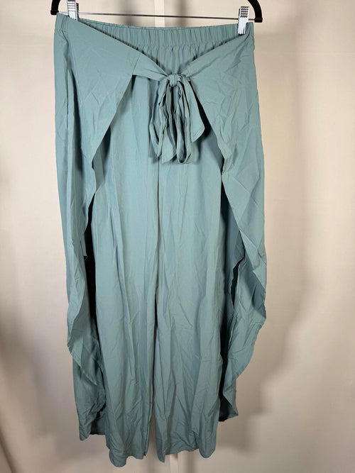 NWT Halara Breezeful™ High Waisted Tie Palazzo Flowy Wide Leg Pants Size Large