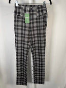NWT Halara Flex™ High Waisted Houndstooth Plaid Skinny Work Pants Size XS