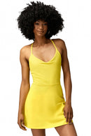 NWT Spiritual Gangster Jet Active Dress Yellow Size Small