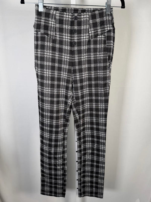 NWT Halara Flex™ High Waisted Houndstooth Plaid Skinny Work Pants Size XS