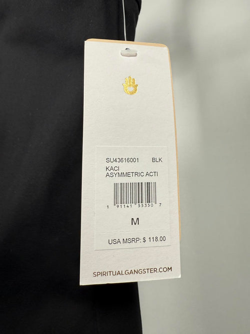 NWT Spiritual Gangster Kaci Asymmetric Active Women’s Dress Black Size M