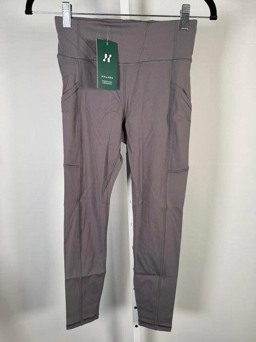 NWT Halara High-Waist Pocket Leggings Gray Performance Activewear Size XS