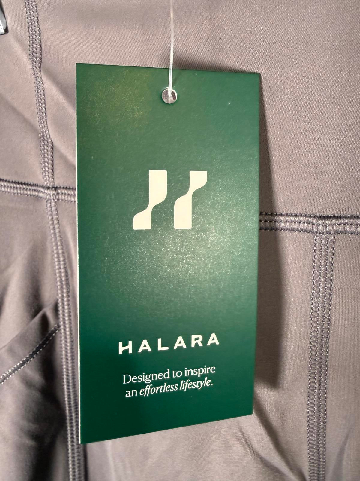 NWT Halara High-Waist Pocket Leggings Gray Performance Activewear, Size XS