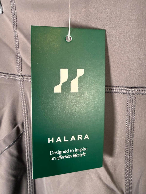 NWT Halara High-Waist Pocket Leggings Gray Performance Activewear - XS