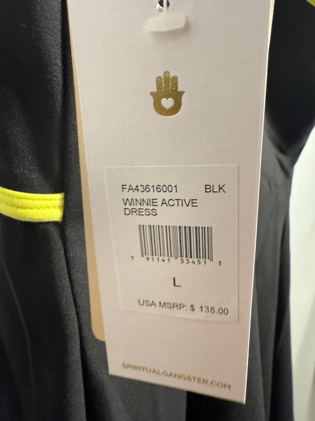 NWT Spiritual Gangster Winnie Active Dress Black Size Large