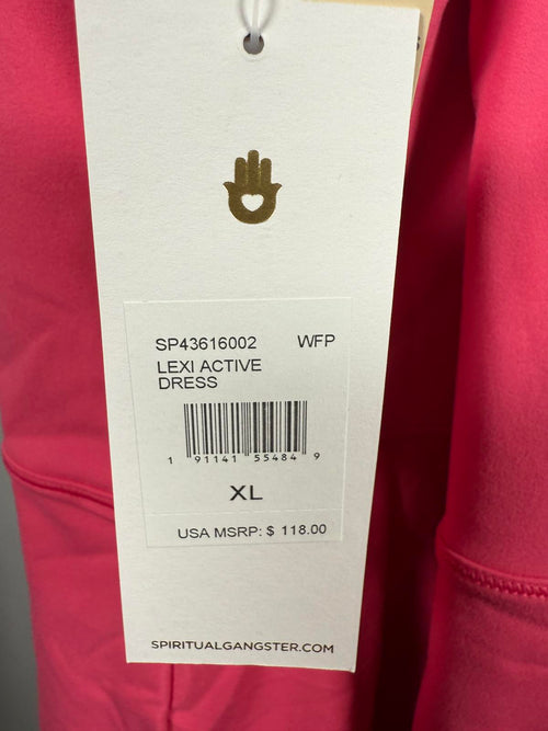 NWT Spiritual Gangster Lexi Active Dress Pink Size XL