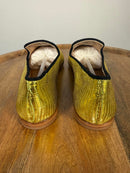 Giuseppe Zanotti Gold Tetra Trend Loafers Slip-On EU 34 (US 4) Luxury Flats NWB