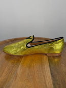 Giuseppe Zanotti Gold Tetra Trend Loafers Slip-On EU 34 (US 4) Luxury Flats NWB