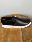 Neil Barrett Black Leather Slip-On Sneakers Unisex EU 38 NWB