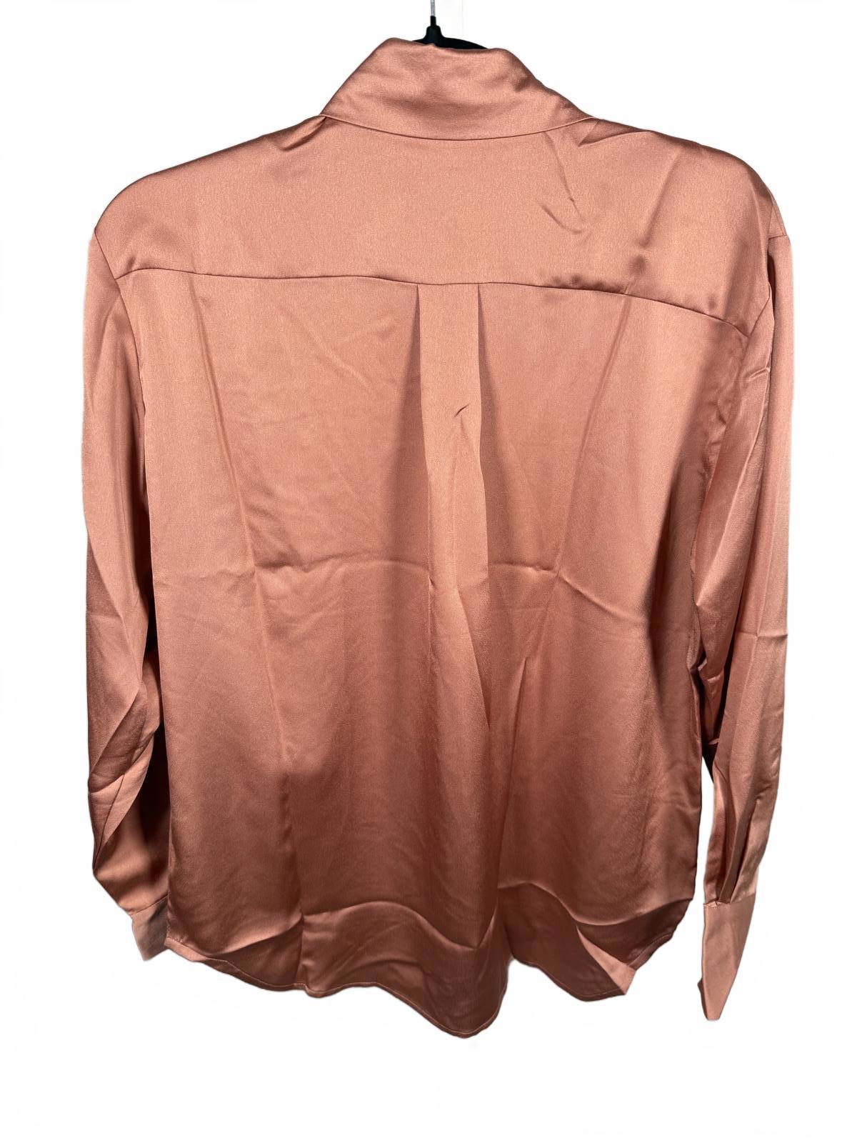 NWT LBLC The Label Smith Button-Up Blouse Pink Size XS