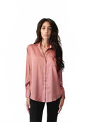 NWT LBLC The Label Smith Button-Up Blouse Pink Size XS
