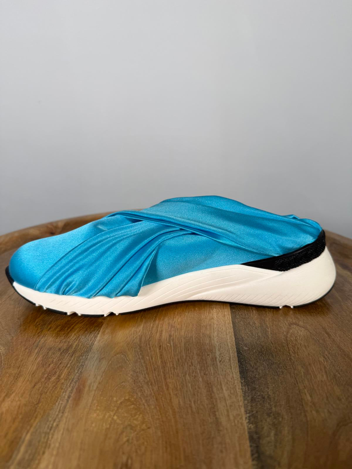 Casadei Satin Stretch Slip-On Sneakers Blue EU 35 (US 5) NWB