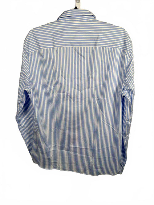 The Kooples Mens Blue And White Striped Long Sleeve Shirt - M NWT 235 MRSP