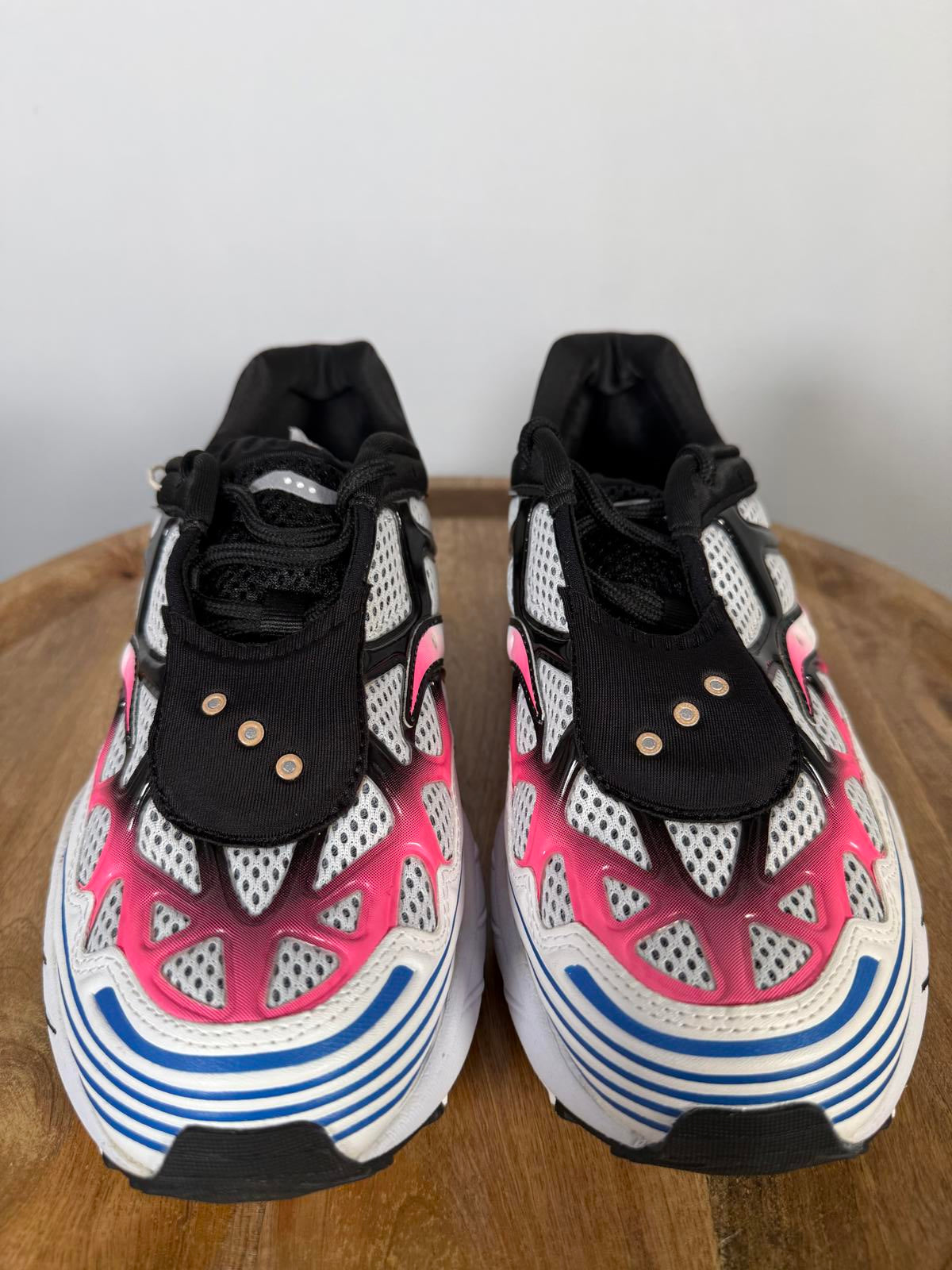 Saucony Grid Web Unisex Sneakers White Pink Blue Women’s 8 (Men’s 6) NWB