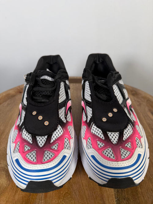Saucony Grid Web Unisex Sneakers White Pink Blue Women’s 8 (Men’s 6) NWB