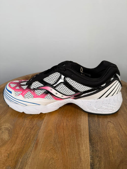 Saucony Grid Web Unisex Sneakers White Pink Blue Women’s 8 (Men’s 6) NWB
