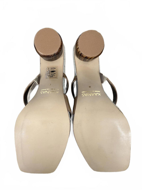 NWB KAANAS Otto Toe Ring Block Heel Sandals Women's 9