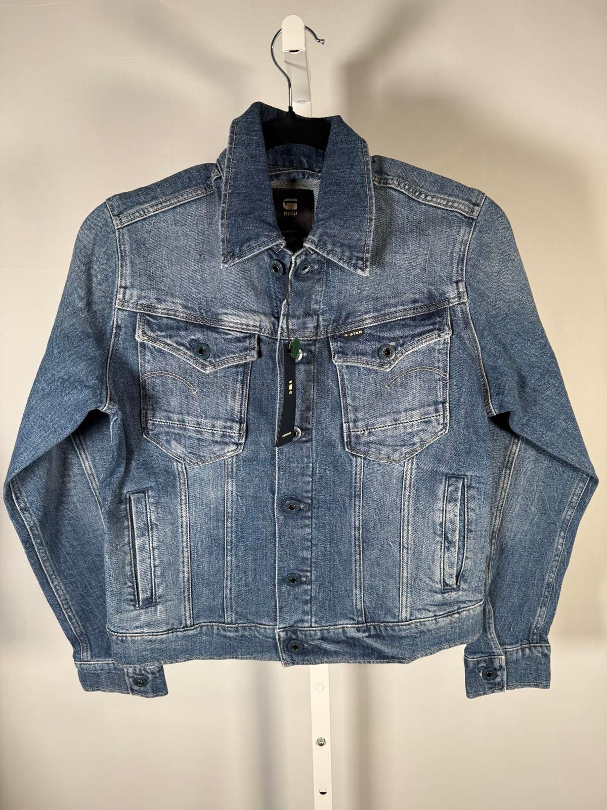 NWT G-Star RAW Arc 3D Denim Jacket Women’s Faded Santorini Stretch Size Medium