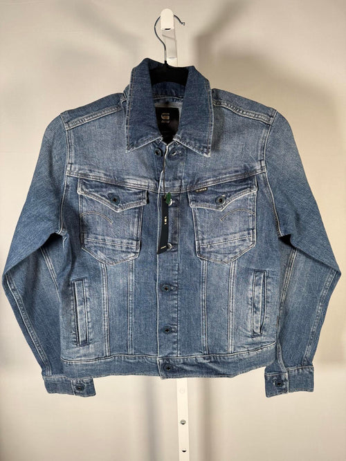 NWT G-Star RAW Arc 3D Denim Jacket Women’s Faded Santorini Stretch Size Medium