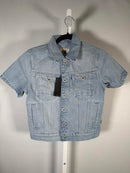 NWT G-Star RAW Arc Short Sleeve Denim Jacket Women’s Vintage Electric Blue - XS
