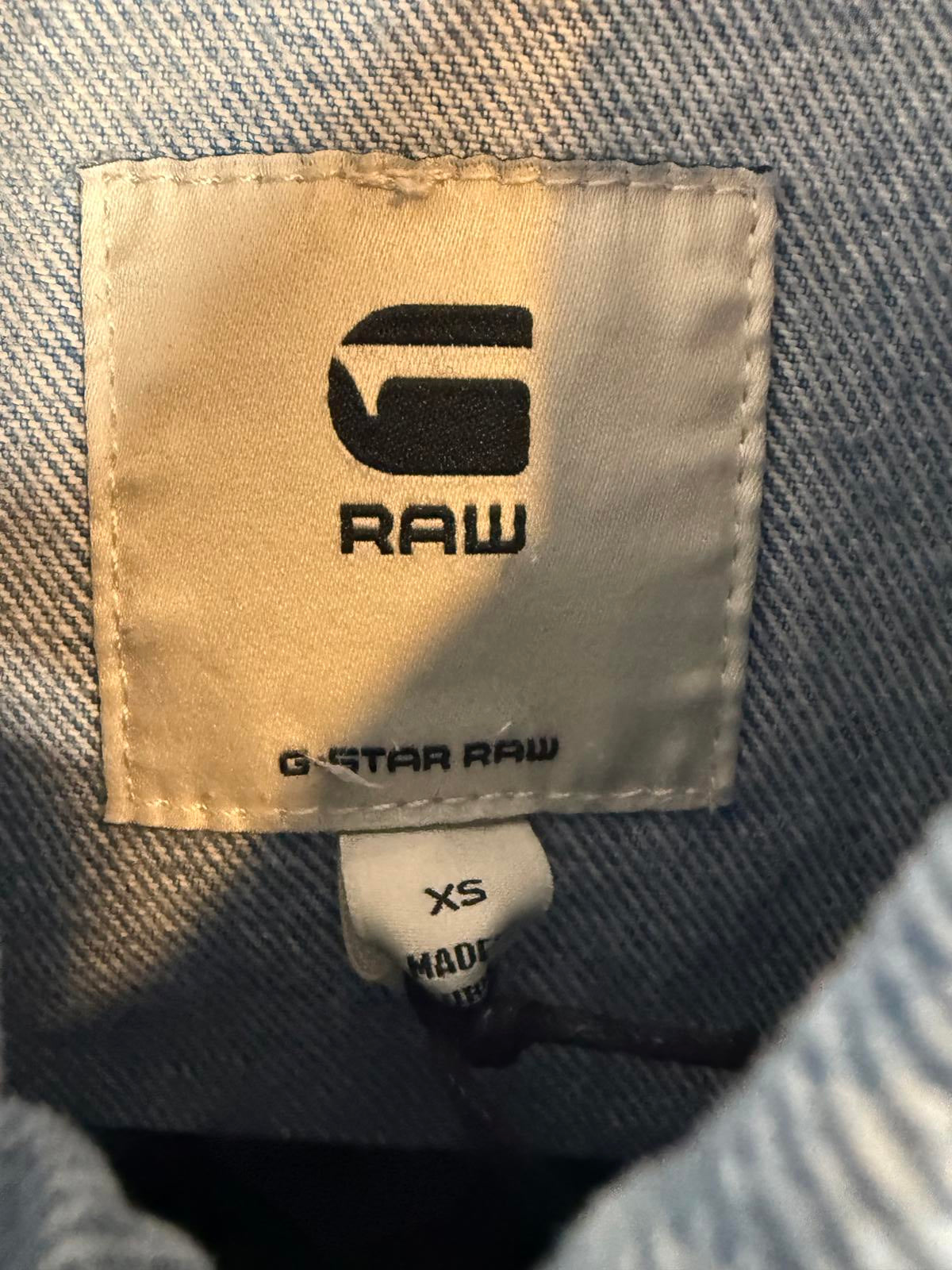 NWT G-Star RAW Arc Short Sleeve Denim Jacket Women’s Vintage Electric Blue - XS