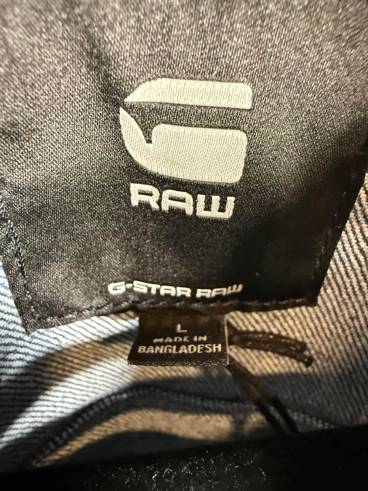 NWT G-Star RAW Arc 3D Denim Jacket Women’s Faded Santorini Stretch - Large