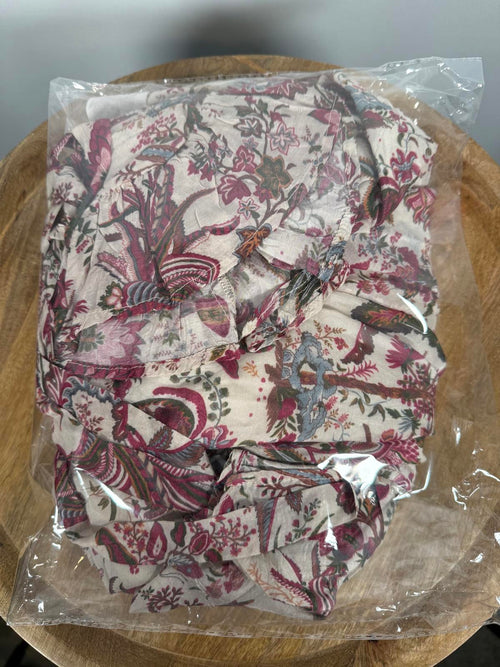 NWT Guadalupe Astrid Floral Wrap Midi Dress Size Medium