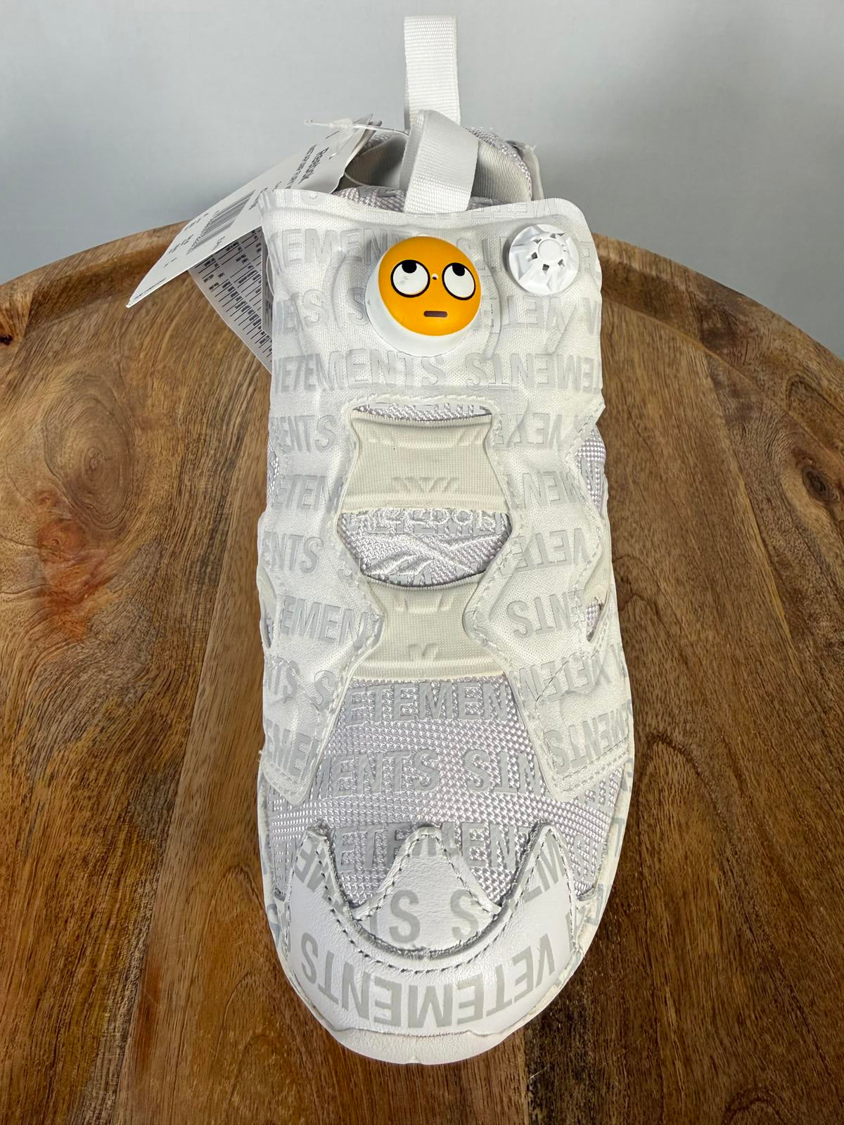 VETEMENTS x Reebok InstaPump Fury Emoji Sneakers White US 4 EU 34.5 NWB
