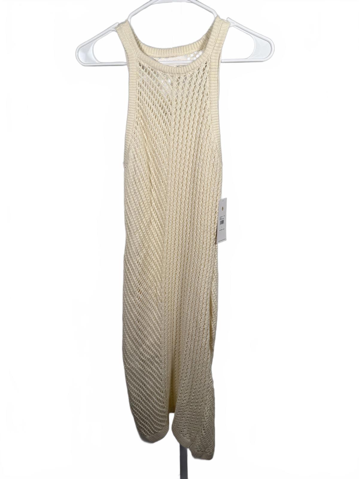 NWT Spiritual Gangster Kinsley Crochet Knit Dress White Size Large