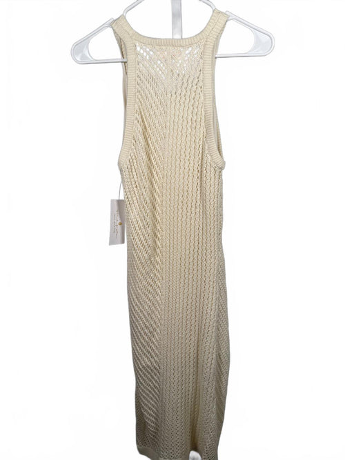 NWT Spiritual Gangster Kinsley Crochet Knit Dress White Size Large