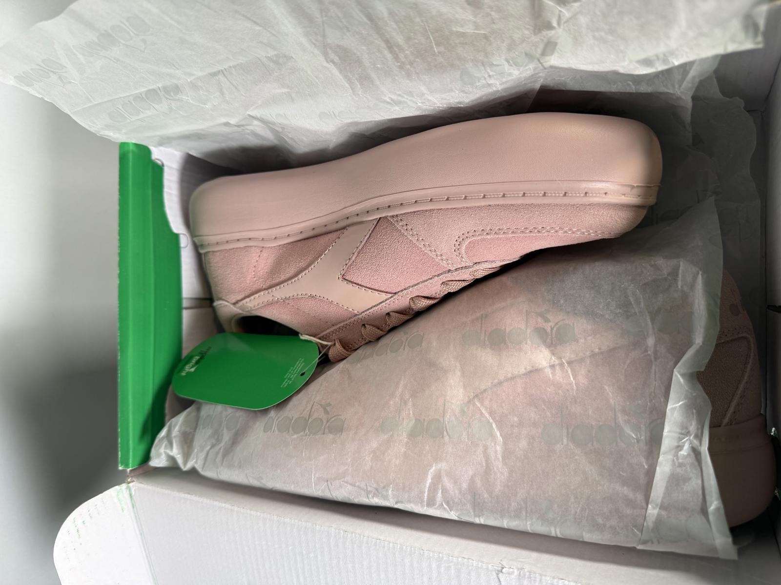 Diadora B.Elite Wide Nub Suede Sneakers Blush Pink US Women’s 8 NWB