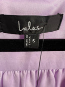 NWT Lulus Irresistible Charisma Lavender Peplum Crop Top Size Small