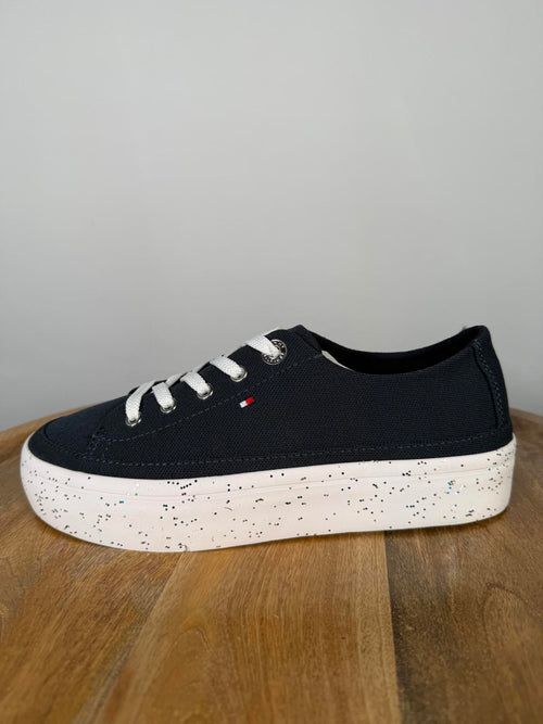 Tommy Hilfiger Women’s Glitter Platform Sneakers Desert Sky EU 37 / US 6.5 NWB