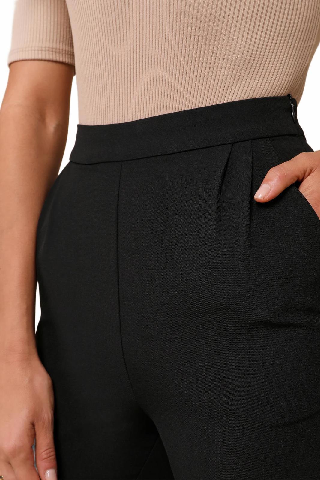 NWT Lulus Kick It Black High Waisted Trouser Pants Size XL