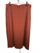 NWT Lulus Effortlessly Blessed Heathered Rust Knit Midi Skirt XL