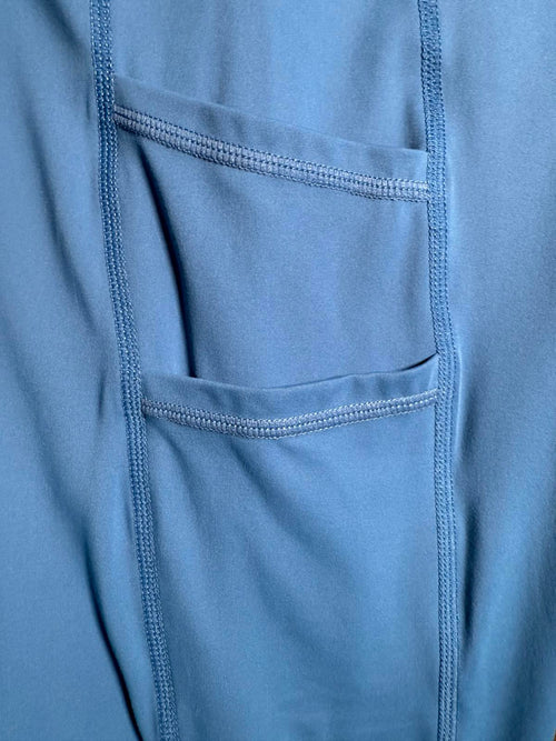 NWT Halara SoftlyZero™ High Waisted Double Pockets Leggings UPF50+ 7/8 Size M