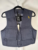 NWT G-Star RAW GSRR Multi Pocket Vest Women’s Size Small Raw Denim
