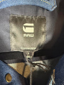 NWT G-Star RAW Frayed-Edge Cropped Denim Jacket Raw Denim Women’s Size Small