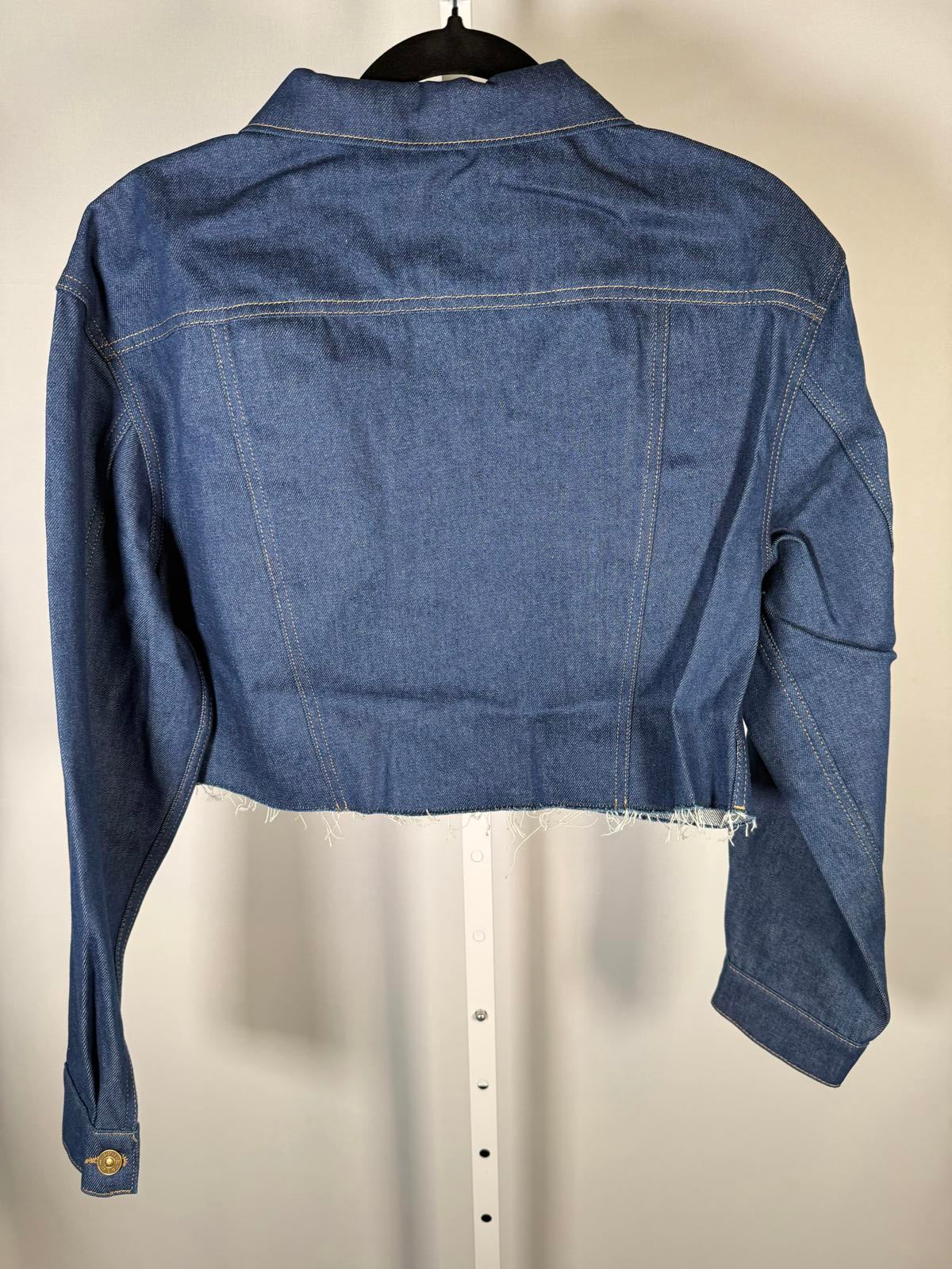 NWT G-Star RAW Frayed-Edge Cropped Denim Jacket Raw Denim Women’s Size Medium