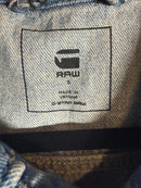 NWT G-Star RAW Oversized Denim Jacket Women’s Sun Faded Air Force Blue Size S