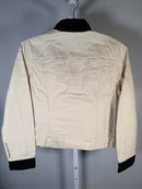 NWT G-Star RAW Arc 3D Denim Jacket PM Women’s Ecru Raw Denim Size XS